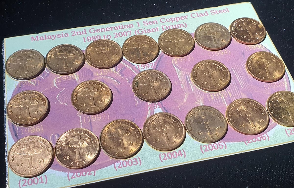 Malaysia，1989-2007，1C，Coin，19IN1，1 Qty 