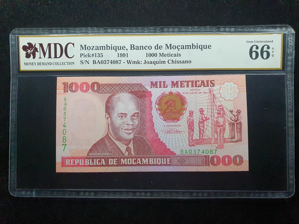 Mocamabiaue，1000 Metcais，1991，BA0374087，MDC 66 GPQ，1 Qty 