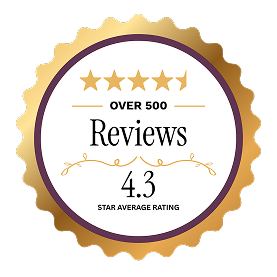 Over 500 reviews stamp