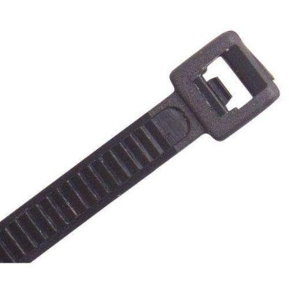 Picture of BLACK Nylon Cable Ties 200 X 7.6mm - Pack of 100