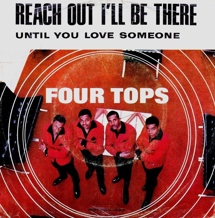The Four Tops - Reach Out I'll Be There 7-inch label