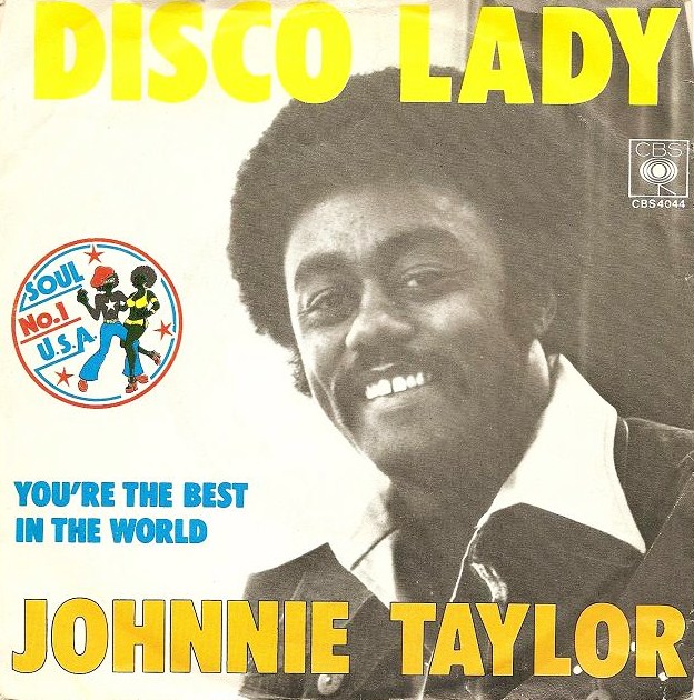 DISCO LADY - Johnnie Taylor record cover