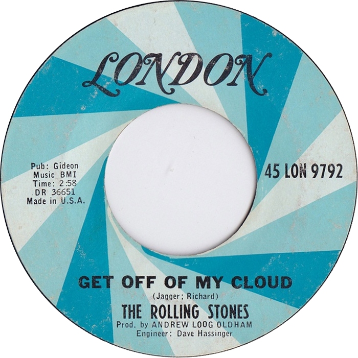 The Rolling Stones - Get Off My Cloud 7-inch label