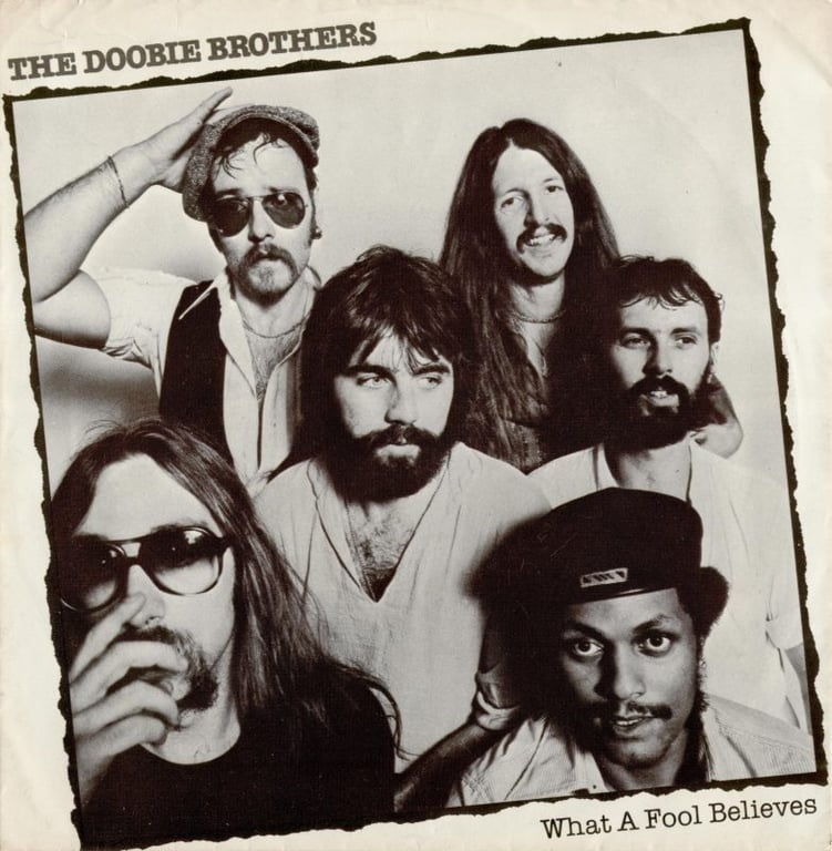 WHAT A FOOL BELIEVES - The Doobie Brothers record cover