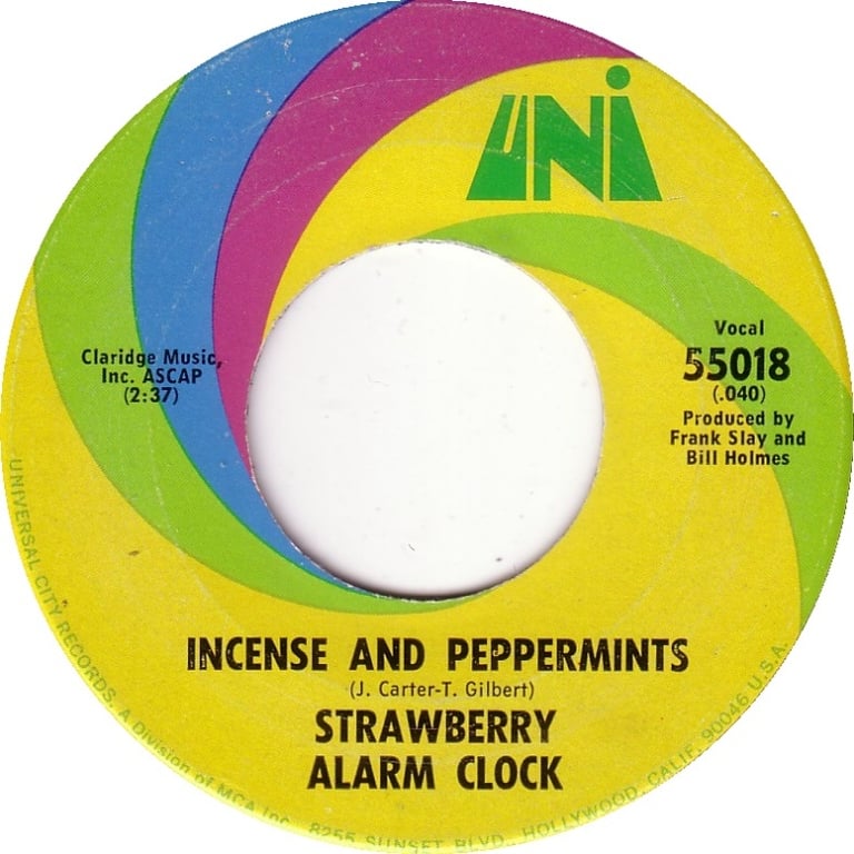 Strawberry Alarm Clock - Incense and Peppermints 7-inch label