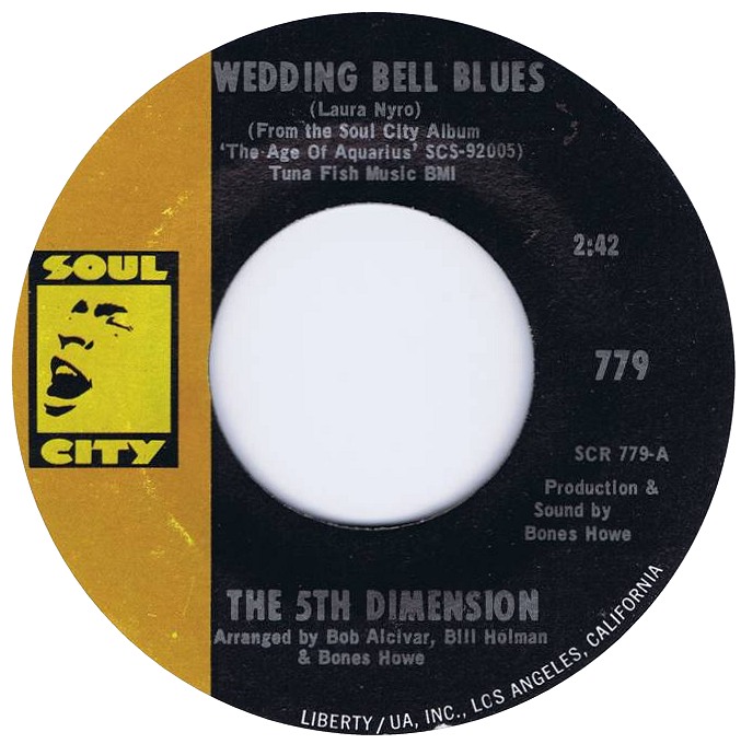 The 5th Dimension - Wedding Bell Blues 7-inch label