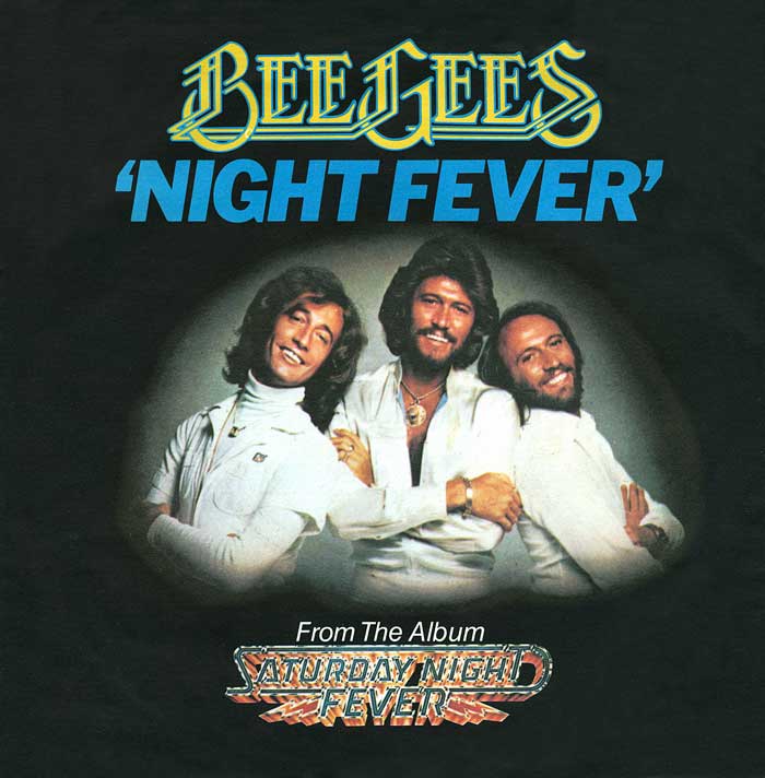 NIGHT FEVER - The Bee Gees record cover