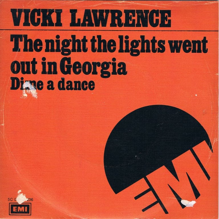 THE NIGHT THE LIGHTS WENT OUT IN GEORGIA - Vicki Lawrence record cover