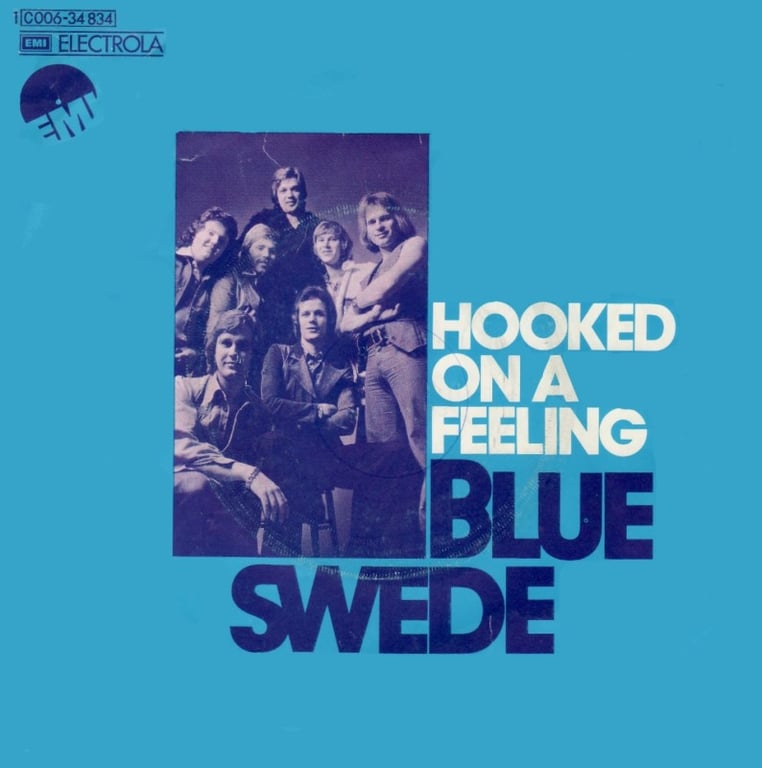HOOKED ON A FEELING - Blue Swede record cover