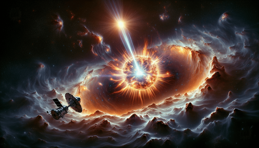 Magnetic neutron star flare illuminates Cigar Galaxy