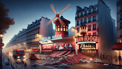 Moulin Rouge Windmill Blades Collapse in Paris