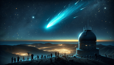 Comet Fragment Creates Spectacular Blue Glow Over Spain and Portugal