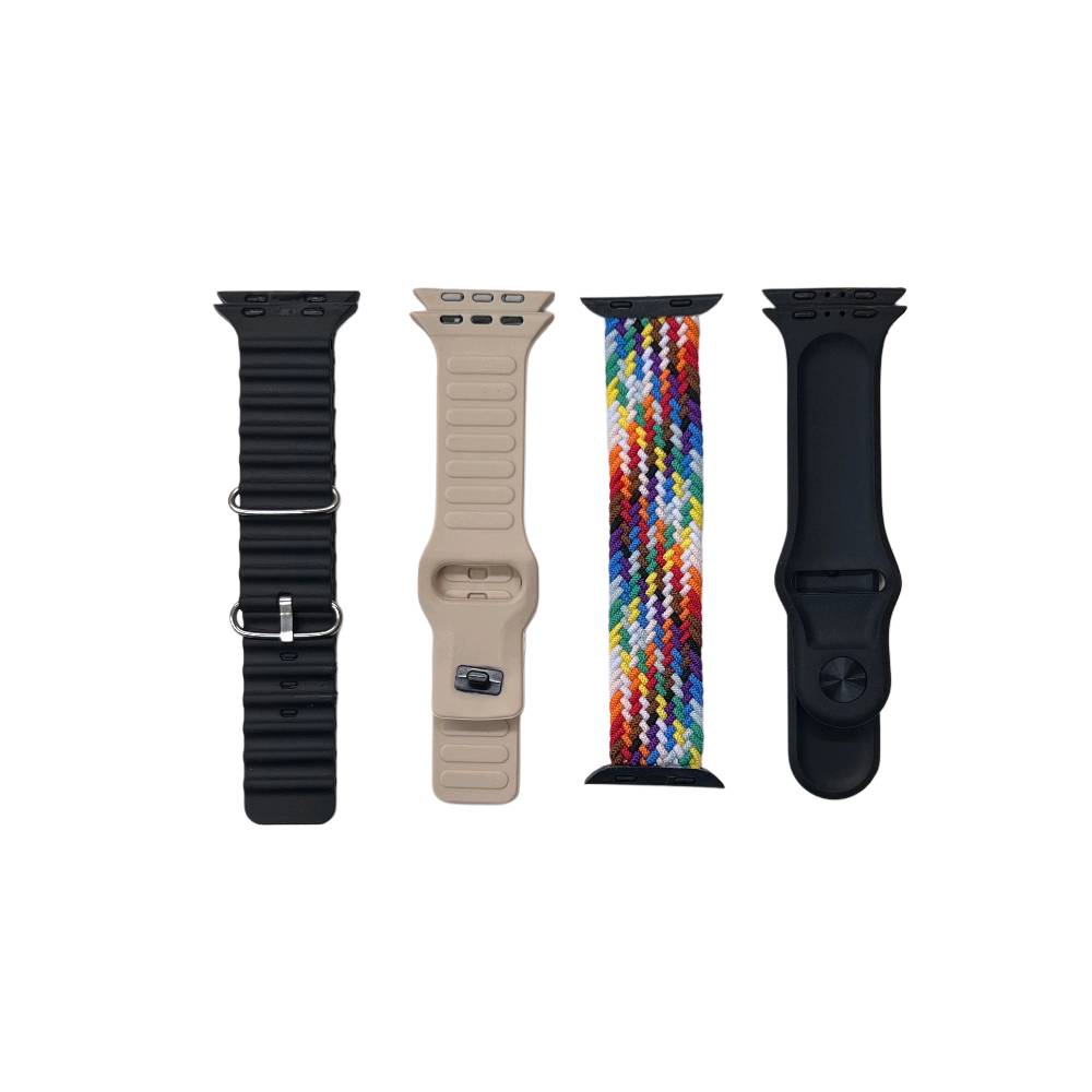بوكس ساعة لمس وسماعة وايربود موديل Z-3437

ROCK-450 Smart Wristband + TWS Earbuds – سوار ذكي مع سماعات لاسلكية

سوار ذكي عملي يجمع بين شاشة كبيرة عالية الدقة وسماعات لاسلكية بتصميم TWS داخل نفس العلبة، مناسب للاستخدام اليومي وتتبع النشاطات الأساسية.

• شاشة Ultra Large High Definition لعرض البيانات بوضوح

• يدعم الاتصال عبر Bluetooth (إصدار 5.3 في السماعات)

• قياس عدد الخطوات والسعرات الحرارية والمسافة

• أوضاع رياضية: مشي، جري، ونط الحبل

• استقبال إشعارات المكالمات والرسائل

• سماعات لاسلكية تدعم اللمس للتحكم بالمكالمات والموسيقى

• إمكانية استخدام السماعات بشكل منفصل أو معًا (TWS)

الساعة الذكية:
• نظام التشغيل المدعوم: Android 5.0 فأعلى / iOS 9.0 فأعلى
• البلوتوث: Bluetooth 4.0
• نوع البطارية: Lithium Polymer
• نطاق درجة الحرارة التشغيلية: ‎-10°C إلى 50°C
• الحساسات: مستشعر تسارع إلكتروني

السماعات اللاسلكية:
• إصدار البلوتوث: 5.3 + EDR (استهلاك منخفض للطاقة)
• تردد البلوتوث: 2.4GHz
• مدى الاتصال: 15–25 متر
• سعة بطارية علبة الشحن: 300mAh
• سعة بطارية السماعة: 30mAh لكل سماعة
• وقت تشغيل الموسيقى: 2–3 ساعات
• وقت المكالمات: حوالي 4 ساعات
• زمن الشحن: حوالي 1 ساعة
• جهد الشحن: 5V

محتويات العلبة:
• ساعة ذكية ROCK-450
• 4 سوارات
• زوج سماعات لاسلكية TWS
• علبة شحن للسماعات
• كابل شحن
• دليل استخدام