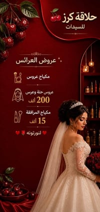 حلاقة كرز تقدم لكم عروضها مكياج مرافقة بدون رموش15 مكياج مرافقة مع رمو...