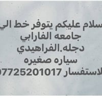 خط جامعة الفارابي • دجلة • سيارة صغيرة