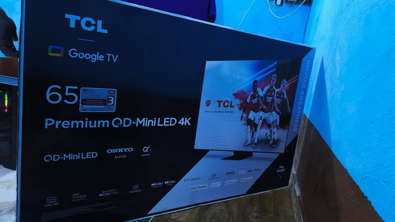 شاشه Tcl c855
حجم 65 بوصة جديد بس مفتوح من الكارتون سعر مليونين وبيه مجال قليل للشراي ***********
