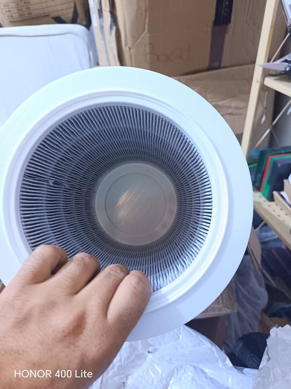 فلتر منقية هواء شاومي 5 الاف دينار

نص مكتوب في الصور:
- Air Purifier HEPA Filter Cartridge
- High quality
- activated carbon
- filter screen
- Antibacterial
- coating
- Primary
- AU STOCK
- HONOR 400 Lite