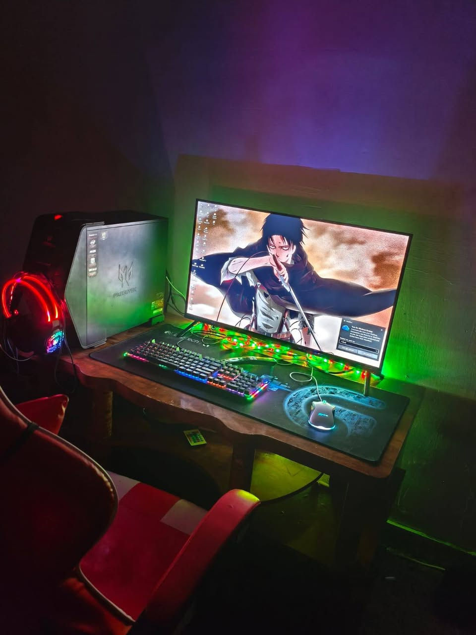 الموصفات كالاتي
كرت شاشه  gtx1060 6G
المعالج رايزن 7
الرامات 16
الذاكره 2تيرا
باور سبلاي 750
لوحه ام جميع المنافذ تتدعم بس ماعرف اسمها 
وانطيك ضمان بالتجميعه 
ويجي (كرسي كيمنك)(وUPS1500)(وكيبورد ديناميكي)(وماوس)(وشاشه 4K80اطار HDR) 
والله العظيم اشتريت السيت اب كامل 1مليون وربع ورايد ابيعه 800الف وبيه مجال
*********** واتساب
