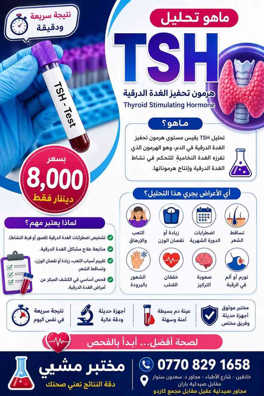 خانقين شارع الأطباء • HbA1C • نتيجة نفس اليوم