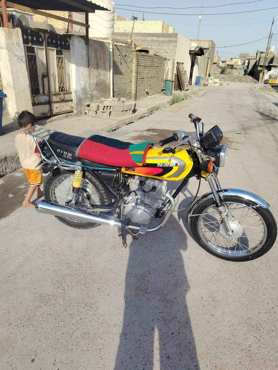 ما سلام عليكم دراجه اربعه كير امتياز لونها اصفر 💛 مكفوله مديل25 اوراق كامله مكفوله مكينه ما مفتوحه سعر 600وبيها مجال بصيط مكان بغداد نهروان *********** الرقم
