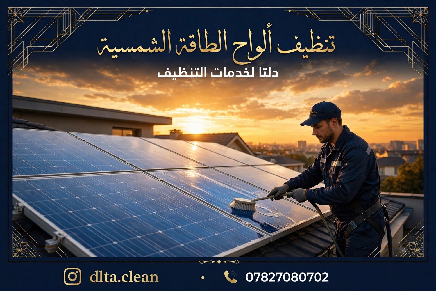 دلتا لخدمات التنظيف ✨
النظافة مو خيار... النظافة فن وإتقان 💎
شاهدوا مجموعة خدماتنا المميزة 👆
🏡 تنظيف المنازل الفاخرة
نحوّل بيتك لمكان يلمع ويبهر الضيوف
🛢️ تنظيف وتعقيم الخزانات
مياه نقية وآمنة لعائلتك بمواد صحية مضمونة
💎 تلميع الأرضيات الملكية
رخام وسيراميك يلمع مثل المرايا
☀️ تنظيف ألواح الطاقة الشمسية
رفع كفاءة التوليد وحماية استثمارك
🏢 تنظيف المباني الشاهقة
واجهات زجاجية وحجرية بأعلى معايير الاحترافية
📲 احجز الآن:
📞***********
