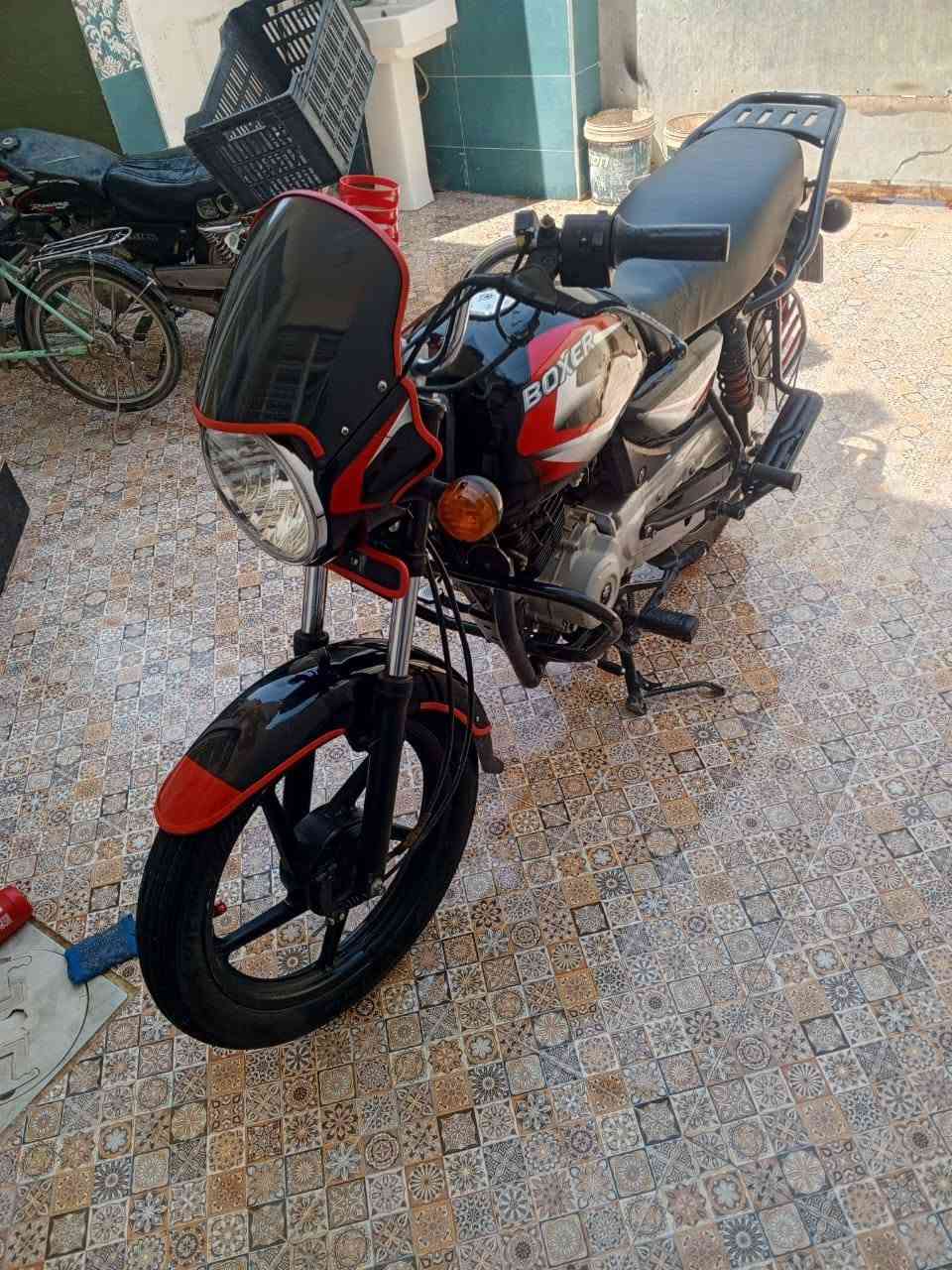 سلام عليكم دراجة بوكسر 23نازل 24 رقم بغداد انكليزي  شرط التحويل  مكان ديالى بعقوبة اتصال ***********
