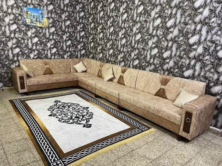 ديوان ١٠ مقاعد • قماش قديفه • ضمان سنه