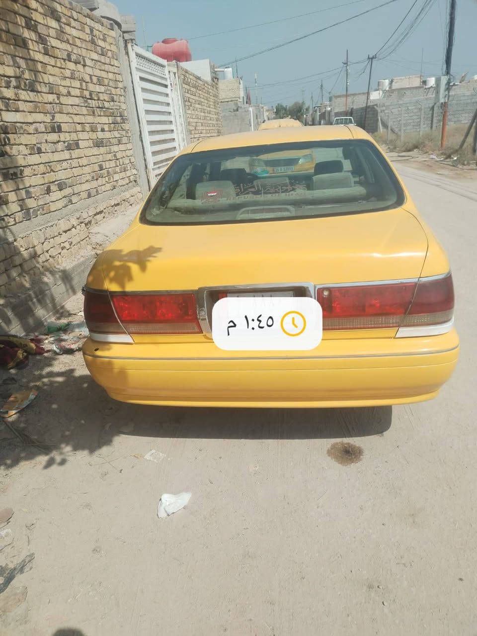 سلام عليكم ملكه البيع موديل 2003 سياره كصت قماره فقط رقم صلاح الدين الماني سعر 38 وبيهه مجال لطيبين شراي يتصل ***********

نص مكتوب في الصور:
- ١:٤٤ م
- 1:45 م