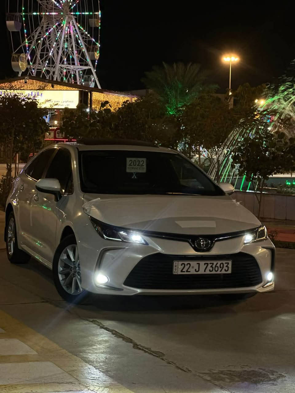 كورلا 2022  (ساز  ) خليجي 🦅 بانزين فقط ياباني الصنع ام الضمان عليه صيانه مجانيه وتبديل دهن 
🚦رقم أربيل 

المواصفات…..🖍️
                                                   🧭             ماشيه 28      
محرك 1800 بانزين
بصمه + دخول ذكي
 نظام الترحيب عند الاقتراب  
حساس استشعار عند الاقتراب
تبريد قطعتين 
نظام القيادة (سبورت + عادي)
شاشه نفكيشن + كامره خلفيه دواره
 حساسات امامية+خلفية
مانع نزلاق

 شحن USP
تبريد بيانو شاشه 
اشاير مري 
مري شفط 
 
ويل كب حجم 16 عدد5
حساس اطار + حساس لايت عالي وناصي اوتو + حساس مطر 
تحكم سترين كامل 
 العنوان📍 حله

 السعر :165 وبيه مجال
 
السياره كفاله عامه ماعدا مكانين بارد صغير

للاسفسار الاتصال على الرقم ***********
