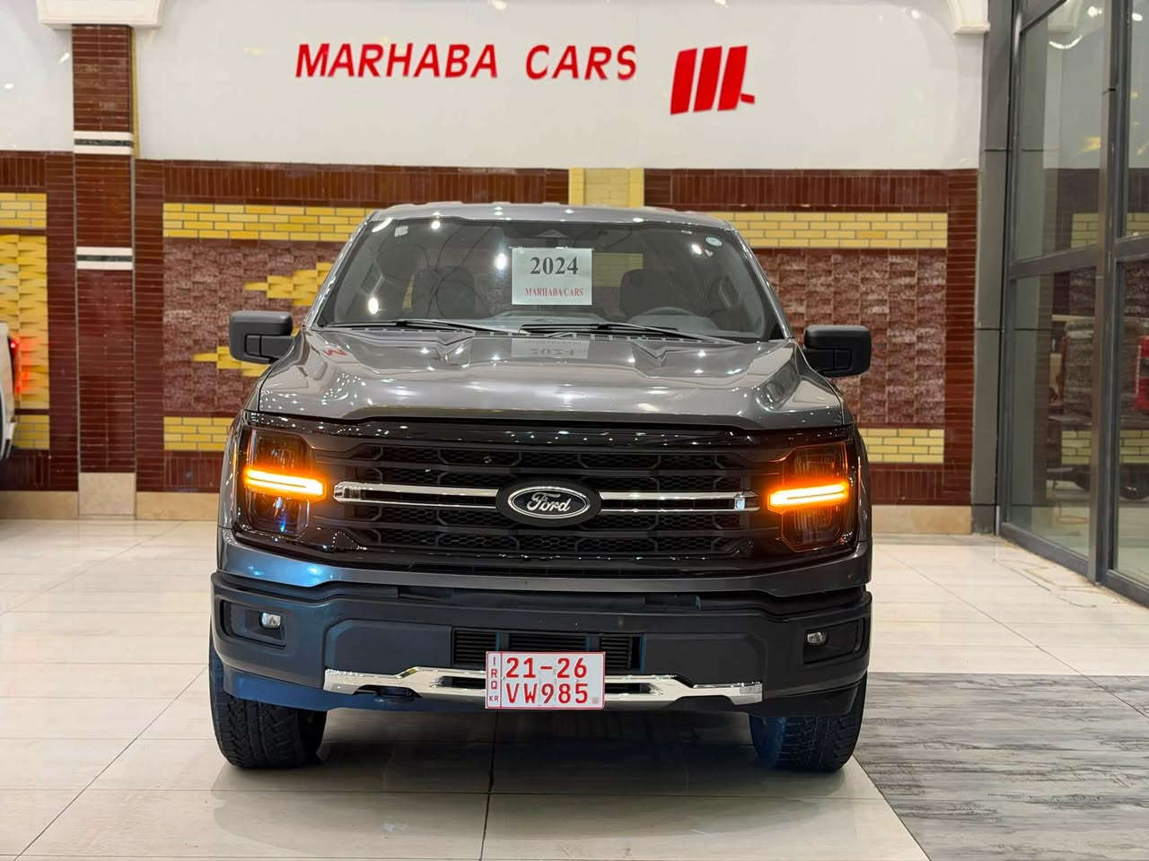 MARHABA CARS ERBIL
——————————
BRAND : FORD F150 
CLASS : STX
ENGINE : V6 - 2.7T - 4x4
STATUE : 2 PART PAINT ٢ قطعة صبغ
YEAR : 2024
PRICE : 26,500 $ 
COUNTER : 17,000 MILE
IMPORTING : وارد كندى
ADRESS : Erbil , أربيل شارع ١٠٠م صف دائرة گمرگ
FOR IFORMATION CALL US :
MARHABA CARS 
 📞 : ***********
