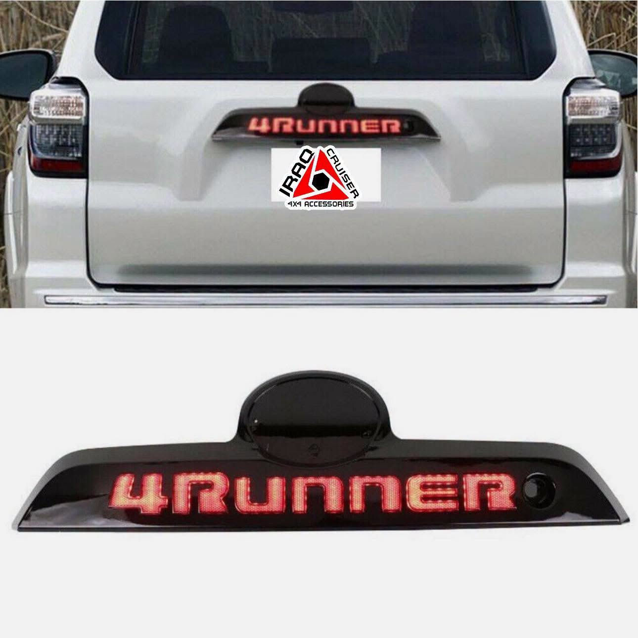 ✨ LED Tailgate Garnish – Toyota 4Runner ✨
ليد خاص بسيارة الفورنر لكل الموديلات 
قطعة خلفية للصندوق مع إضاءة LED تضيف شكل أنيق ولمسة مميزة للسيارة
متوفر للبصمة او السويج 
تتركب مكان القطعة الأصلية
جودة عالية وشكل عصري
📍 العنوان: بغداد – الشعب – حي عدن
📞 رقم التواصل: ***********
للاستفسار أو الحجز راسلنا �

نص مكتوب في الصور:
- IRAQ CRUISER 4X4 ACCESSORIES