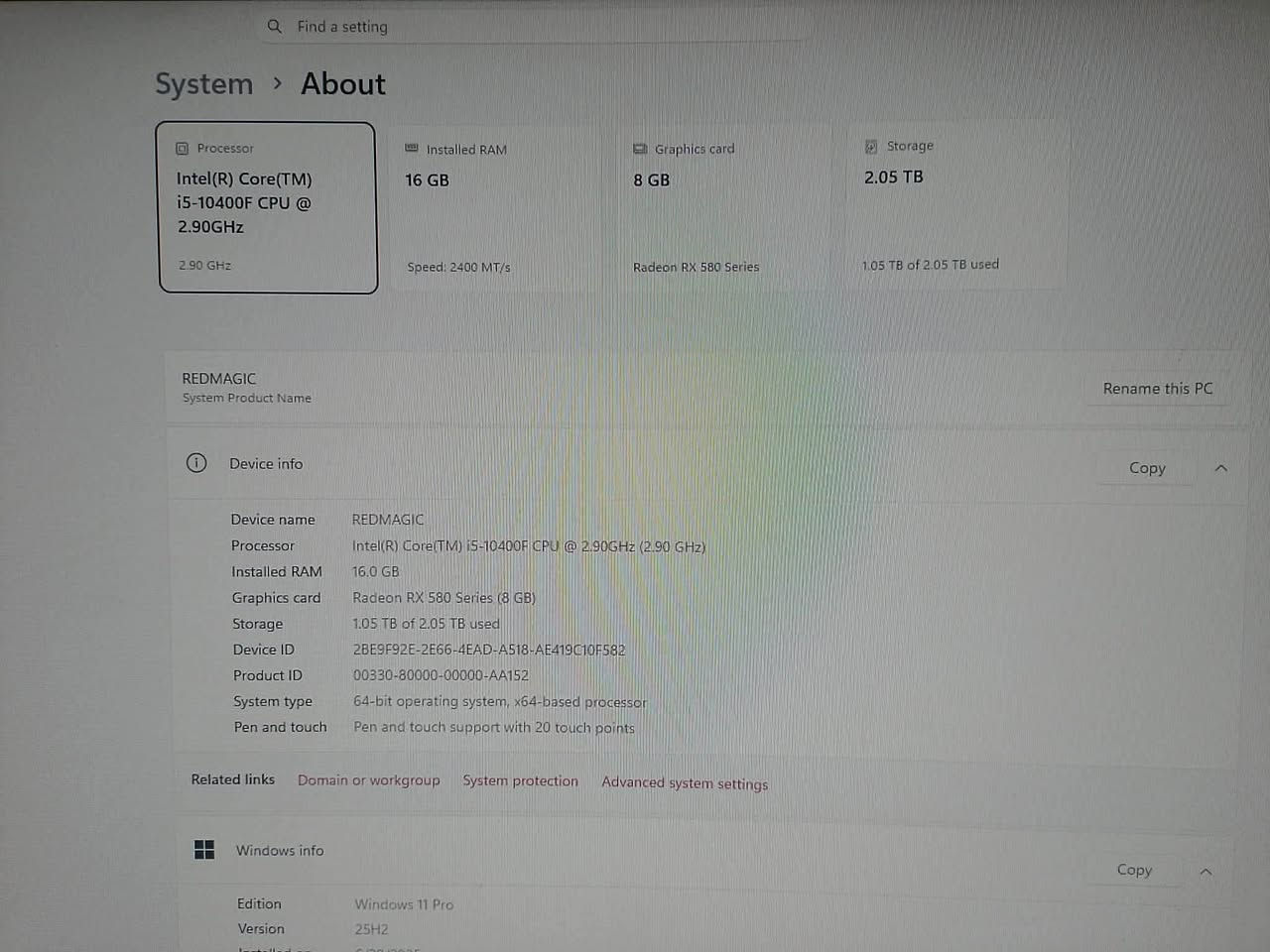 تجميعة كيمنك مفولة للبيع
Cpu i5 g10400f
Gbu rx580 8g
Motherboard b460-plus tuf gaming
Ram t.force 16g ddr4 3200
M.2 256g
Hdd 1t
Hdd 1t 
Bor thermaltake 850w 

Monter الشاشه
Chigo 
165 hs 1ms

مع موس او كيبورد فقط
متواجد واتساب ***********

مكاني بغداد الزعفرانيه
