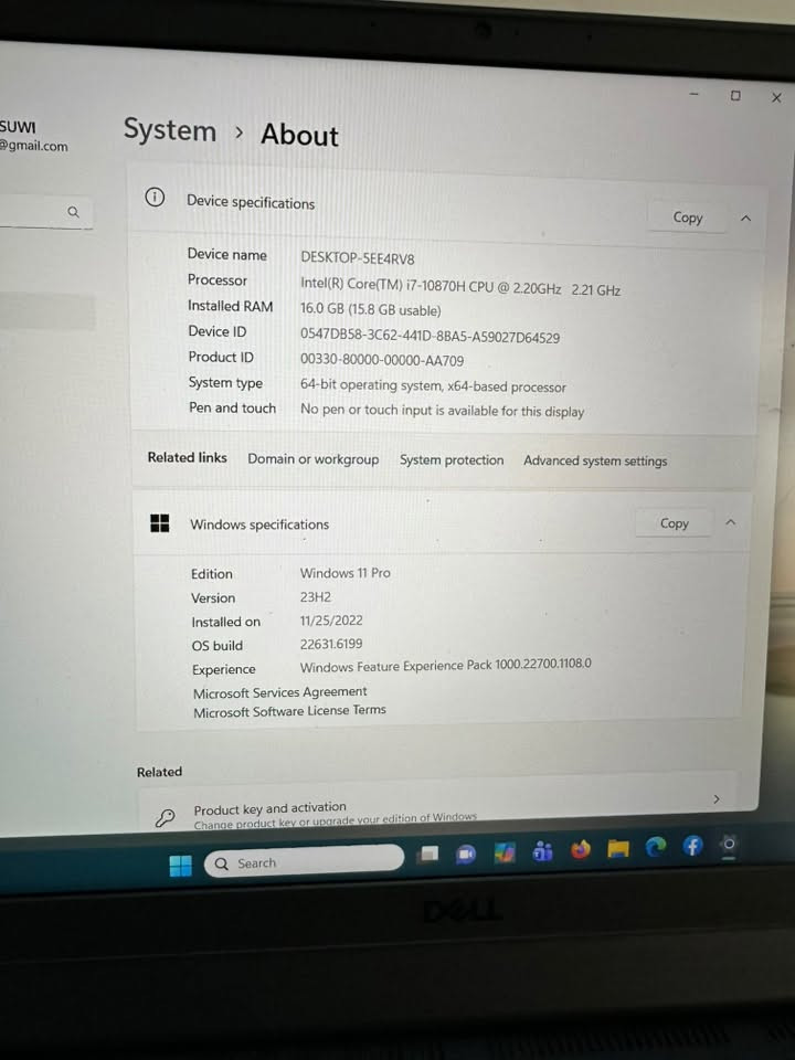 للبيع لابتوب Dell G15 5510 Gaming

🔹 المعالج: Intel Core i7-10870H (جيل عاشر - 8 Cores / 16 Threads)
🔹 كرت الشاشة: NVIDIA GeForce RTX 3050 4GB
🔹 الرام: 16GB
🔹 التخزين: SSD 512GB
🔹 الشاشة: 15.6 إنج
🔹 نظام التشغيل: Windows 11 Pro 64-bit

الجهاز ممتاز للألعاب، التصميم، المونتاج، البرمجة، والأعمال الثقيلة، وأداؤه سريع جدًا بفضل معالج i7 والـ SSD.

✅مكاني كربلاء الهندية 
📩 للاستفسار ***********
