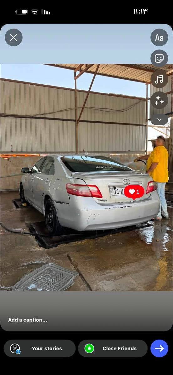 السلام عليكم
تيوتا كامري 2009محرك 4سلندر2400vvt-i 
وارد امريكي ضربتهه بلطنطه 
رقم بغداد انكليزي بسمي تحويل مباشر مني
كشن كهرباء كروز سرعه (مثبت سرعه)السياره حلوه 
بيه بعض التلخيصات بصصيطه
السعر :75$وبيهه مجال ان شاء الله
رقمي :***********
