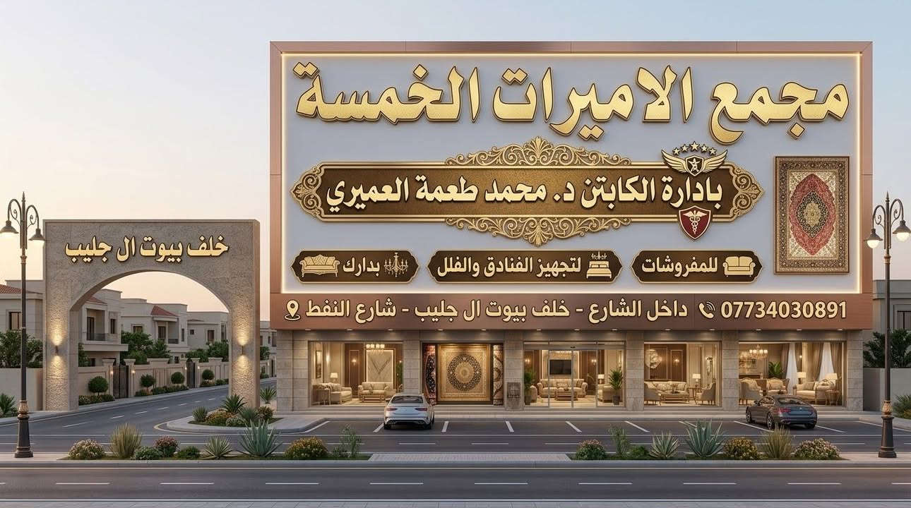 مجمع الأميرات • مفروشات فاخرة • شارع النفط