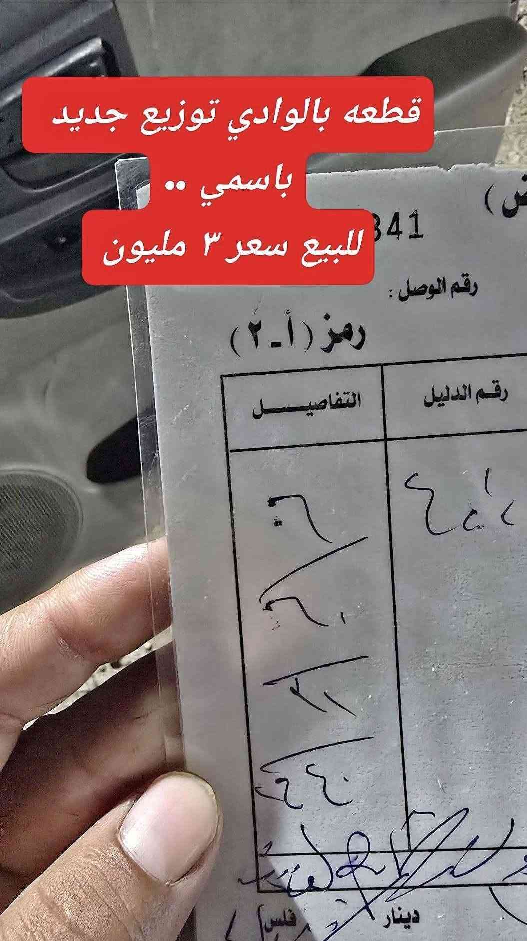 الوادي • مقاطعة ٦ • باسمي