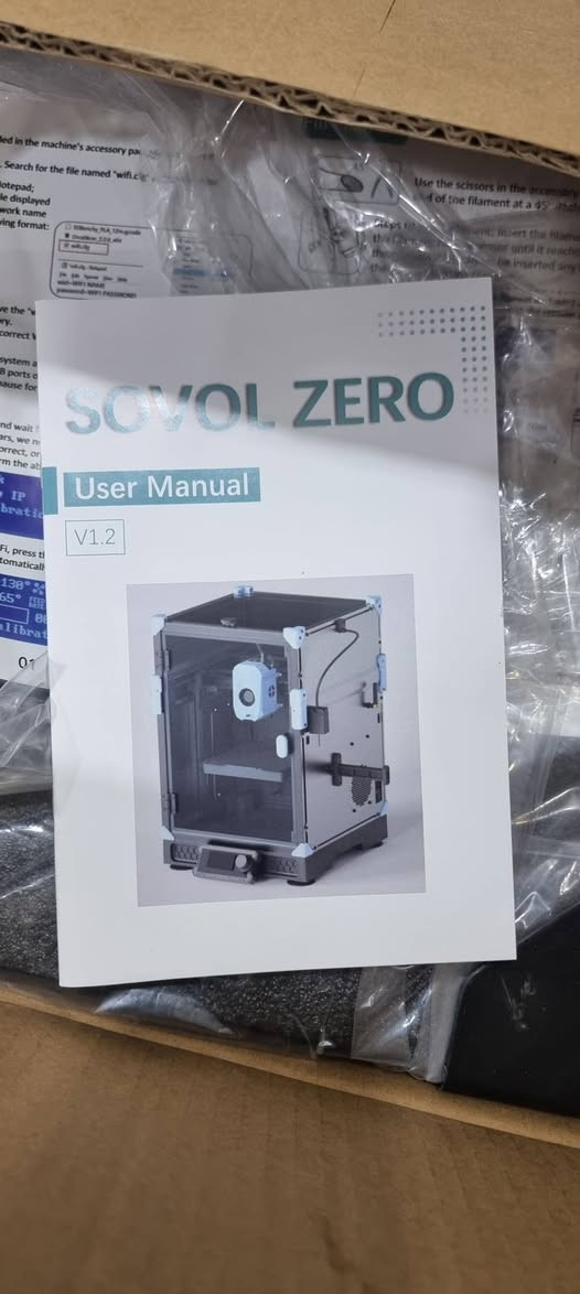 طابعة ثلاثية الأبعاد Sovol Zero، طابعة FDM من فئة CoreXY تتميز بحجمها الصغير وسرعتها العالية التي تصل إلى 1200 مم/ثانية
بعدها بالكبس موصفات مذكورة كلها بالمنشور كتلوك 
السعر ٥٠٠ 
تواصل واتس ***********
