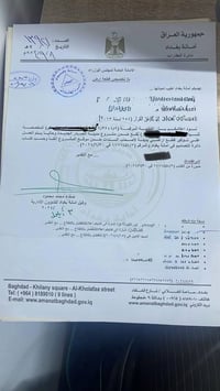 قطعة ارض طابو ملك صرف ٢٠٠ متر بيها وهذا كتاب التعويض بقطعة ارض ضمن مشر...