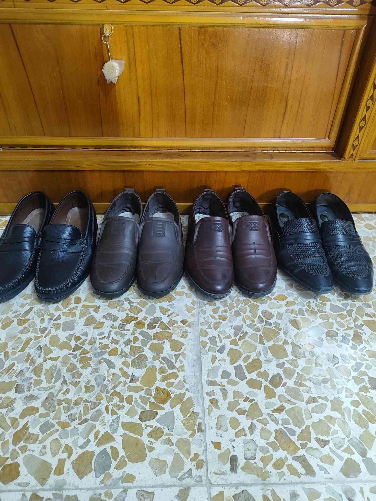قاط زيتوني • ما ملبوس • حذاء جلد ٤٥