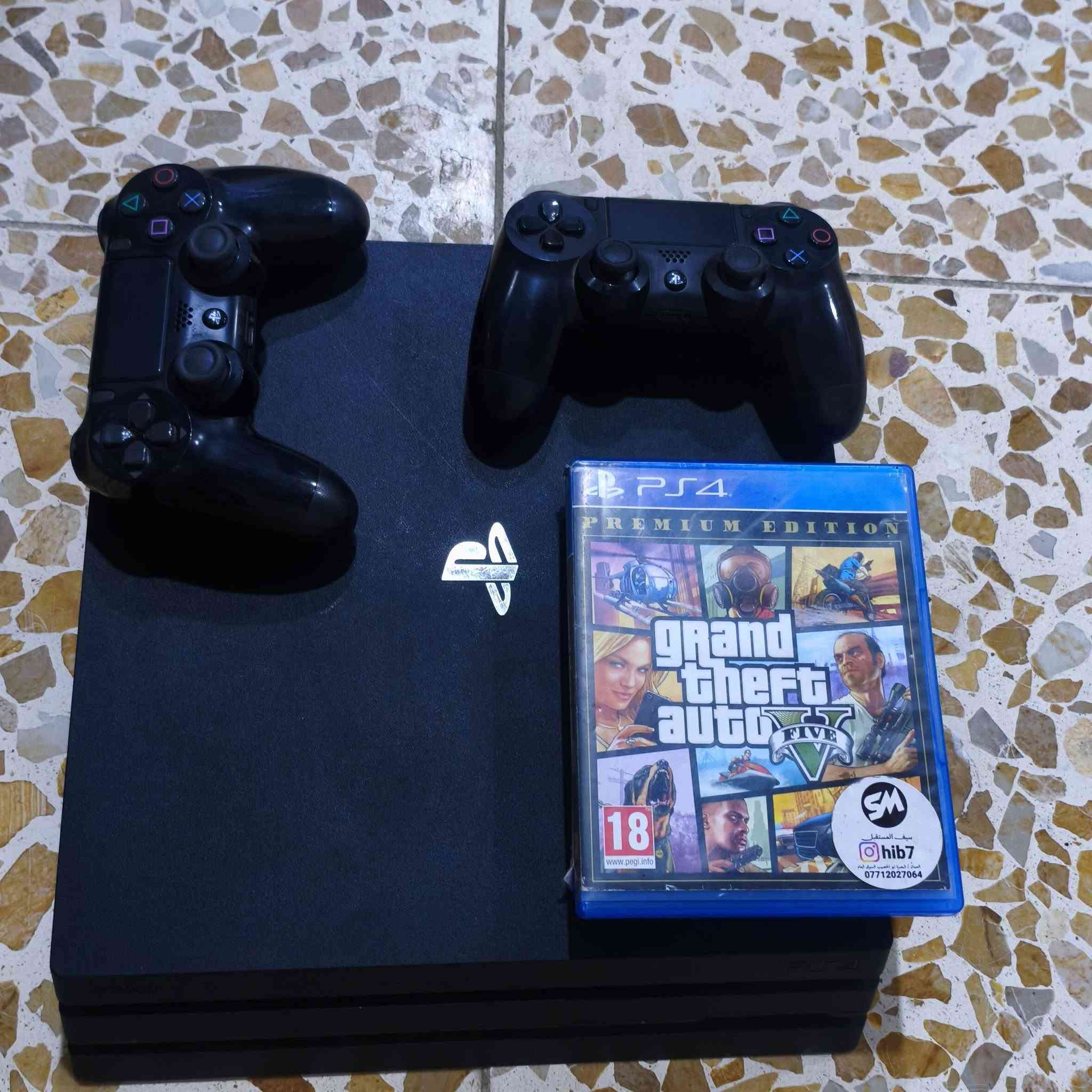 بلي فور برو
ذاكرة واحد تيرة 
ps4
اونلاين 
ويه الجهاز يدات ثنين 
و اقراص ثنين GTAV و FC24
440 و بي مجال 
 ***********
الاستفسار خاص
