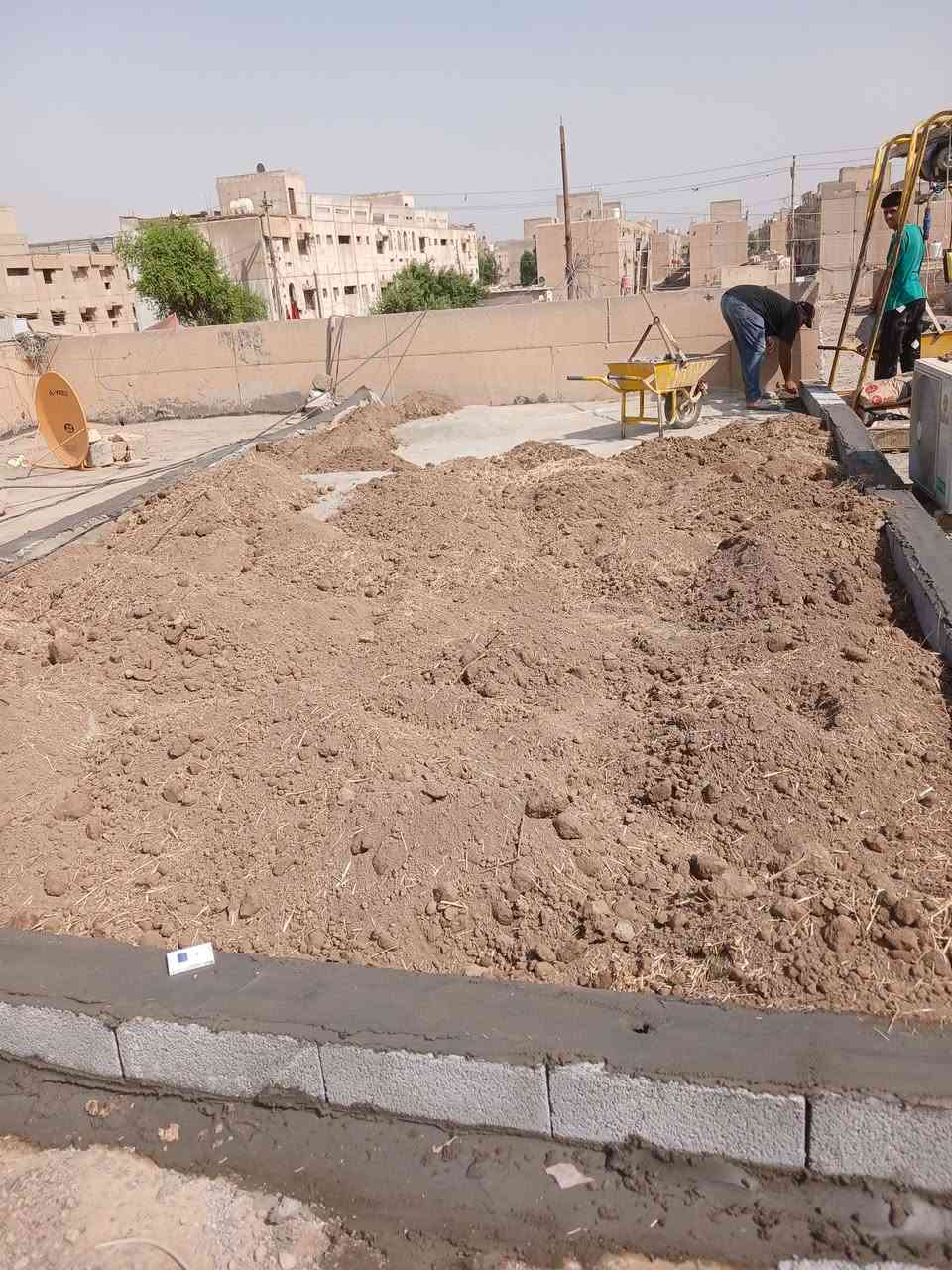 تصعيد تراب • تصعيد طابوق • تنظيف حدائق