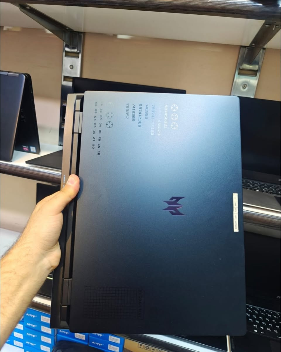 💻 Acer Predator Helios Neo 16 🔥

✔️ المعالج: Intel Core i9-13900HX – الجيل 13

✔️ الرام: 32GB DDR5 5600MHz

✔️ التخزين: 1TB SSD NVMe

✔️ كرت الشاشة: NVIDIA RTX 4060 – 8GB GDDR6

✔️ قوة الكرت: 140W

✔️ الشاشة: 16 إنش 2k بدقة 2560×1600

✔️ معدل التحديث: 165Hz

✔️ لوحة المفاتيح: RGB متعددة الألوان

✔️ نظام التشغيل: Windows 11

🔥 جهاز مثالي للألعاب والهندسة والمونتاج والبرامج الثقيلة.

السعر الكلي للقطعة : 1.800.000 د.ع شامل توصيل

نص مكتوب في الصور:
- Acer Predator Helios Neo 16 4070 8GB 140w *********** دكان اللابتوبات