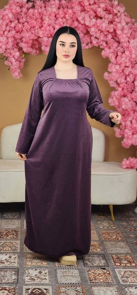 دشداشة • مخمل ثقيل • مقاسات L XL XXL