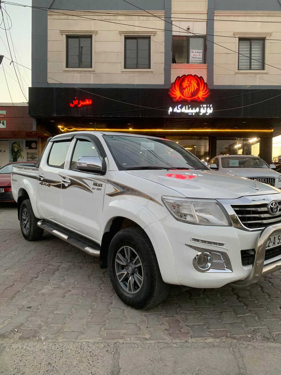 کــــــوردی 
تەنها فرۆشتن 
تۆیۆتا هایلۆکس 
مۆدیل / ٢٠١٤ 
دەبل ئەکسل ، گێڕ عادی 
ڕەقەم و سەنەوی نوێیە 
ڕۆیشتن / ٢٢٠ هەزار کم 
مەکینە V4 نەکرایتەوە 
۱۰ پارچە ڕەش ، لەسەر ساغە
یەک دوو جێ بچووک تعدیل 

نــــــرخ / ١٧٩ $
ناونیشان هەولێر 
مۆبایل /***********

عربي 
فقط بیع 
تویوتا هایلوكس 
مودیل / ۲۰۱٤ 
دبل اکسل ، جیر عادی
رقم و سنویە جدید 
ماشي / ۲۲۰   الف کم 
جیر و محرك  ما مفتوح 
۱۰ قطع مبدل تجاري 
بدون حادث ، مكانین تعدیل 
بدون دواخل ، بدون ایرباك 

سعر / ۱۷۹ $ 
عنوان اربیل 
واتس اب /*********** أربيل, العراق
