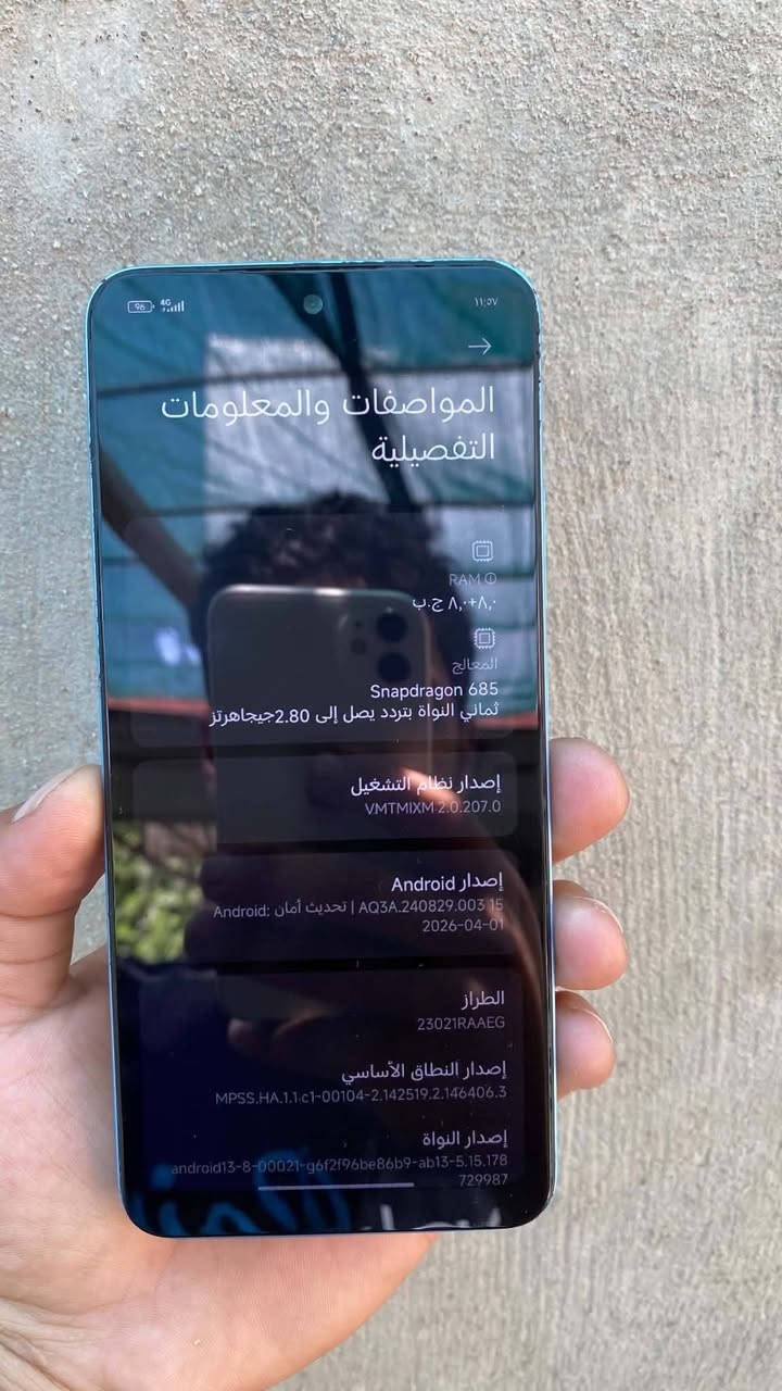 جهاز ريدمي نوت 12 ذاكره 128 كيكه رام 8+8=16 بطاريه 5800 مكان الشحن تايب سي معالج سناب دراكون 865 شاشه 120 هيرتز ببجي 60 فريم دبل سيم كارت او رام بصمات 2 وجه+الاصبع جهاز فقط مكان الشحن مبدل اصلي او يشحن مابي اي عيب يدعم شحن سريع 40 واط للبيع سعر 90 الف بي مجال شراي اتصل ***********
