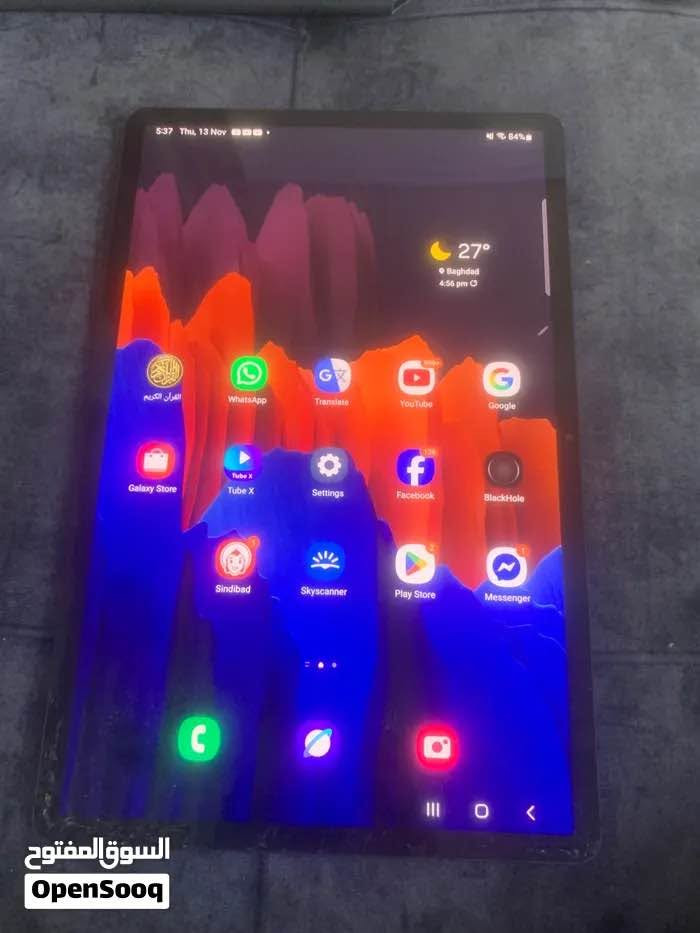 سامسونج كلاكسي تاب Galaxy Tab S7+ 128 giga يوجد فيها كسر قديم في الزجاجة الأمامية لا يوثر على اللمس كما ظاهر في الصور  مع القلم الأصلي وكفر دفتري جلد اصلي لا يوجد كارتون أو شاحن الرام ٦ السعر 220 الف دينار وبيها مجال قليل رقمي *********** اي سوال اتصل واني بالخدمة… تحياتي للجميع بغداد, العراق

نص مكتوب في الصور:
- السوق المفتوح OpenSooq