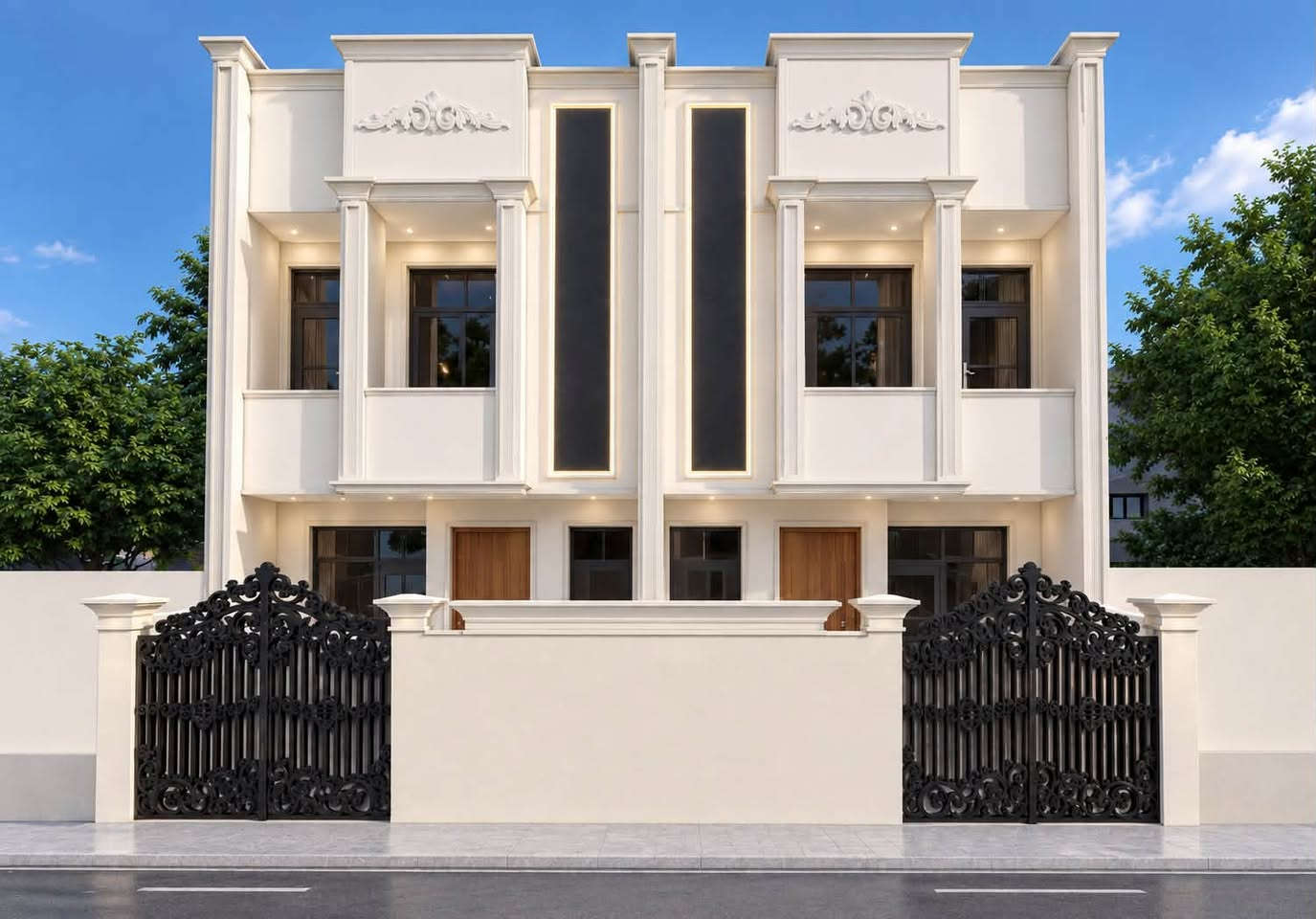 السلام عليكم 
وياكم المصمم اسامه كريم 

هذا نموذج من تصاميمي 
حسب ذوق الزبون 
تصميم مرمر او فوم او بورسلين حسب اختيارك 

كلفة التصميم حسب مساحة الواجها 
قبل تصميم تحول عربون ونبلش بيها
 
السعر يشمل ذرعة المواد يعني لا يدوخ الخلفه ويضل يذرع 

ويوجد تجهيز مواد درجة اولى ودرجة ثانيه حسب المكانيه 
للأستفسار *********** م/اسامه
