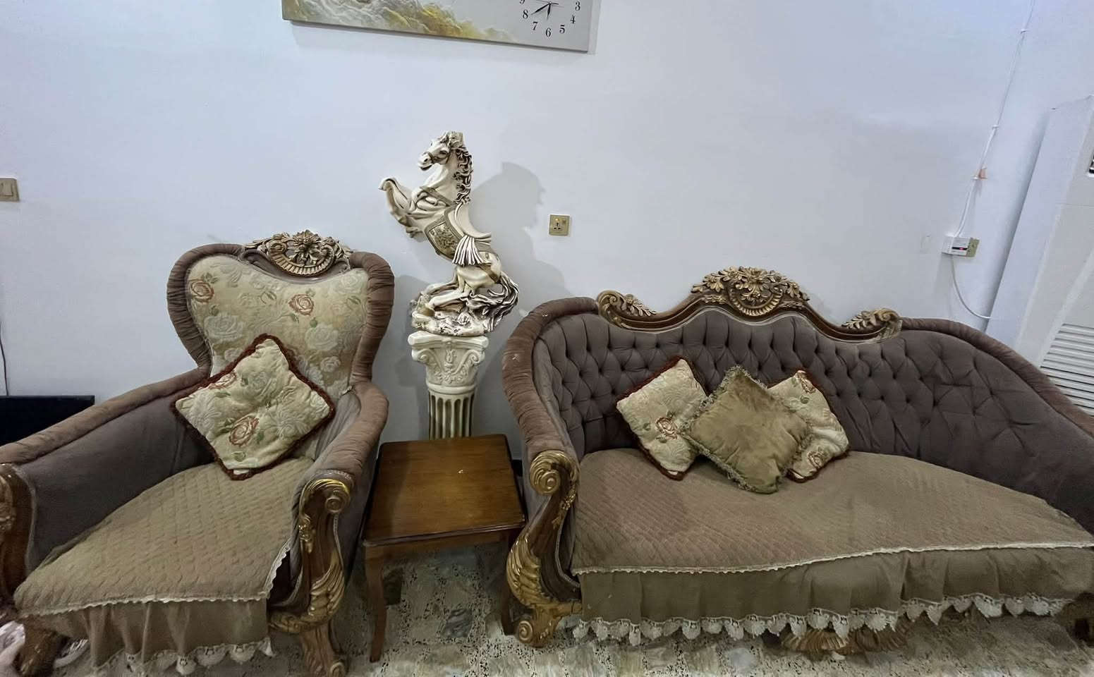 تخم ٨ مقاعد • طبلة وسطية • خشب زان