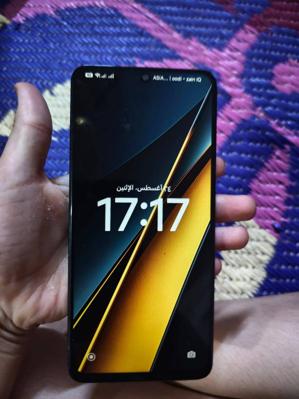 بوكو إكس 6 برو 56 ذاكرة 512
POCO X6PRO 5G/512

كارتونه وشاحنه کاملات مكاني نجف حي النداء السعر 250 قفل مبدل شاشة اصلية

***********
