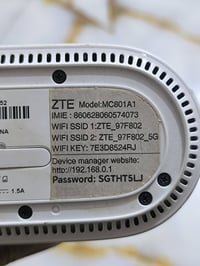 راوتر ZTE • انتنا خارجية 5G • توصيل